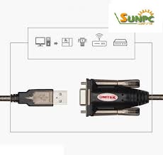 Cáp chuyển đổi USB sang RS232 - Unitek Y-105 Chính hãng